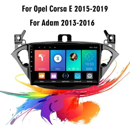 Eastereggs Autoradio For Opel Corsa E 2015-2019 Adam 2013-2016 2 Din Car Radio Android 9 Inch GPS Navigation Multimedia Player
