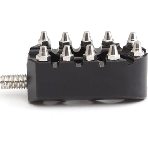 Black Shifter Pegs Gear Shift Brake Foot Peg Toe Pegs MX Chopper Bobber Style For Harley Touring Sportster 883 Softail Dyna