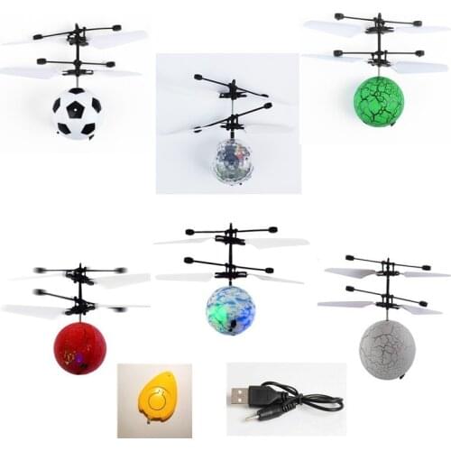 Colorful Crystal Ball Mini Drone Shinning LED RC Drone Fly Ball Helicopter Light Induction Dron Quadcopter Aircraft Kids Toys