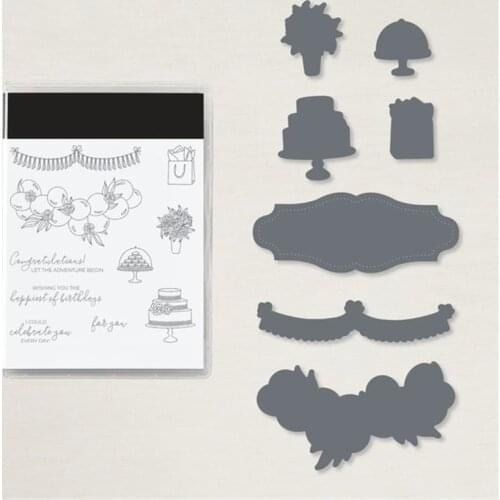 Birthday Metal Cutting Dies and Stamps for DIY Scrapbooking Album Paper Cards Decorative Crafts Embossing Die Cuts