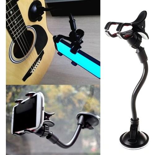 Phone Holder Stand for Guitar Street Singing lyrics Song Car Sucker Cups Support Holder Musicians Guitar Stand Guitar Accessory