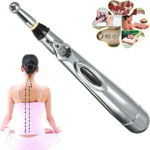 2 heads Electronic Acupuncture Pen Electric Meridians Therapy Heal Massage Pen Meridian Energy Pen Relief Pain Tools