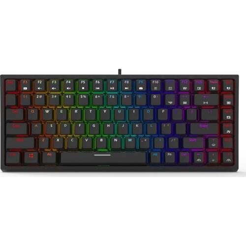 Smart Duck xs84 84 key Mechanical Keyboard 75% lighting effect RGB switch led type c software macro musical rhythm
