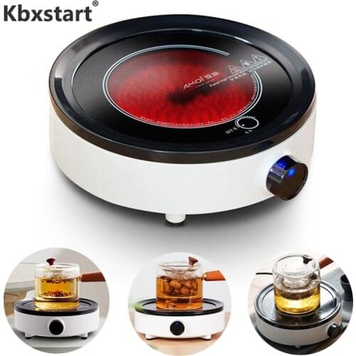 220V Tea Maker Multifunction Electric Stove Mini Hot Plate Stove Tea Oven Hotpot Tea Pot Water Heater Boiler Milk Heating 800W