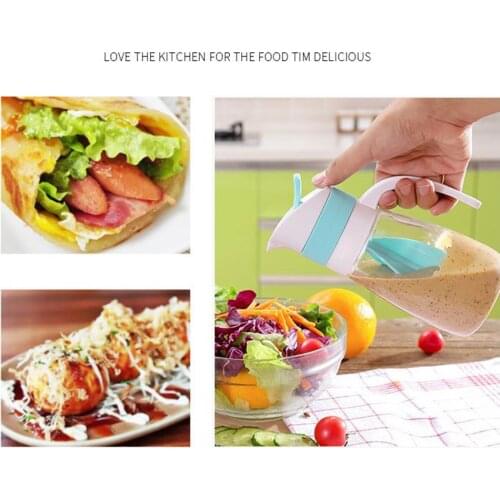 Multi-purpose Salad Dressing Mixer Squeeze Dispenser Container Bottle Jar