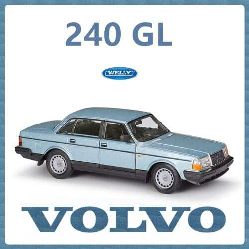 WELLY 1:24 VOLVO 240 GL sports car simulation alloy car model crafts decoration collection toy tools gift