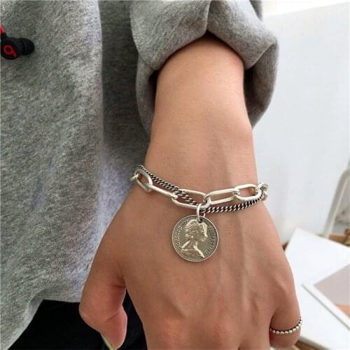 VKME TRENDY Portrait Bracelet Vintage Multilayer chain Bracelets For women Pendant Bracelets New Simple Korean Jewelry