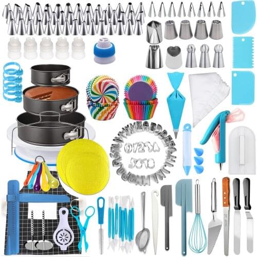 Cake Decorating Tools Kit Piping Tips Cake DIY Spatulas Backing Pastry Nozzles For Cream Bag Confectionery Kitchen Dessert 2021