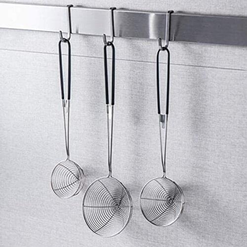 3-Piece Set of Round Hot Pot Strainer-Stainless Steel Asian Shabu-Shabu-Shabu Spider Skimming Spoon Set, Mesh Spoon