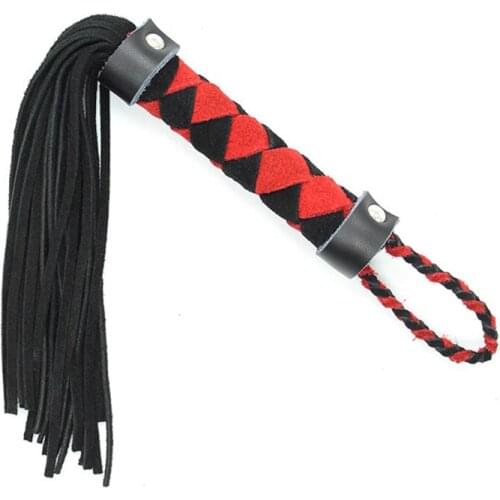 Small Real Leather Whip Mini Flogger Adult Game Slave Bondage Restraints Erotic Product Fetish S&M Bdsm Sex Toy for Couple Women