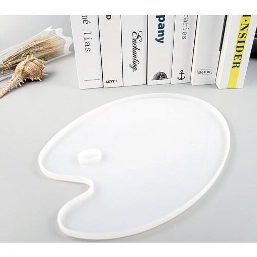 Irregular Silicone Shape Coaster DIY Handmade Mirror Color Palette Drawing Board Make Epoxy Resin Coaster Tray Mold