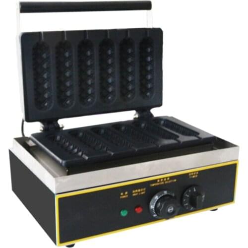 Snack Equipment Waffle Machine Stainless Steel Six Piece Hot Dog Maker