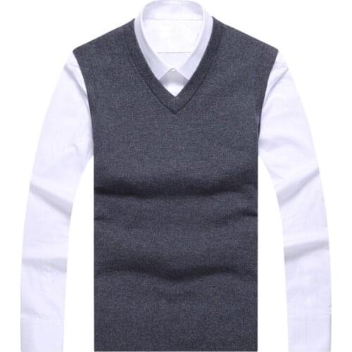 Thick 100% Wool Vest Mens V-neck Wool Mens Knit Vest Sweater Vest Mens
