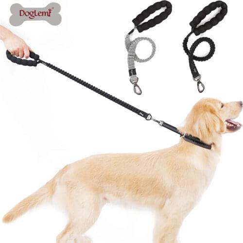 Anti Shock Buffer Hands Free Bungee Dog Leash Adjustable Rope Dog Leash Pet Products For Medium Large Dogs With Control Handle