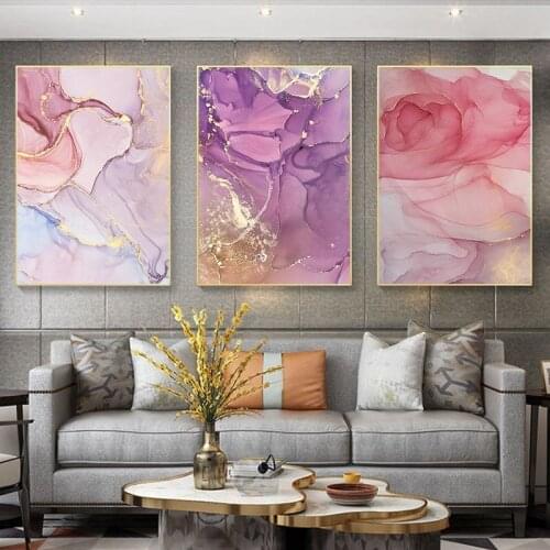 3 Pcs Nordic Nordic Poster Colorful Scandinavian Modern Abstract Canvas Painting Wall Art Pictures for Living Room Home Decor
