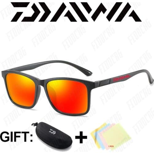 Daiwa Polarized Fishing Sunglasses Men Outdoor Sports Windproof Sand Goggle Sun Glasses UV400 Anti-Glare Male Eyewear TR Frame