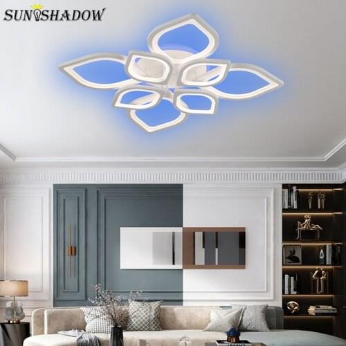 White Frame Led Chandeliers 110V 220V Modern Home Chandelier Lighting for Living room Dining room Kitchen Bedroom Light Ceiling