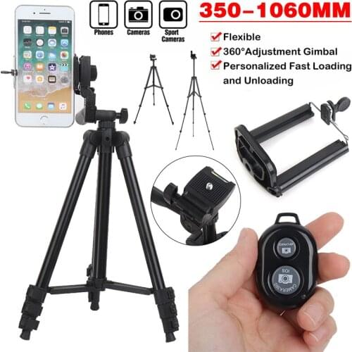 Telescopic Tripod Stand Camera Phone Universal Holder for iPhone Tripod Adjustable Telescope Accessories for Mobile Phone