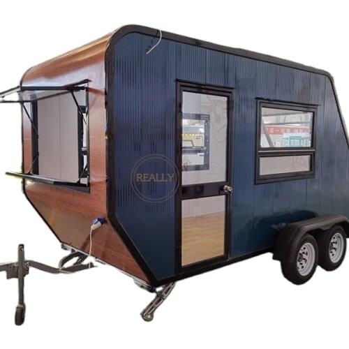 Fast Food Truck Street Snacks Shop Coffee Cart Mobile Hot Dog Cooking Trailer Ice Cream Vending Kiosk