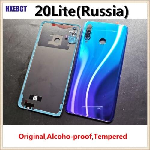 Original For Huawei Honor 20 Lite (Russia Version) With Logo For Huawei Back Battery Cover Rear Door Housing Case MAR-LX1H