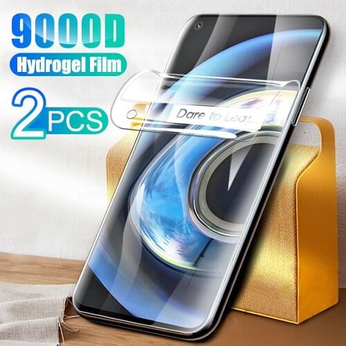 2Pcs Full Cover Hydrogel Film For OPPO Realme Q3 5G Screen Protection For Realmy Realmi RealmeQ3 Q 3 6.5" Phone Film Not Glass