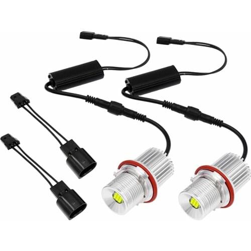 2pcs Car LED Headlight Bulbs for BMW 5 6 7 X3 X5 Series E39 M5 E60 E87 E61 E5 Car Ring Marker Lamp Angel Eye Bulbs Led Parts