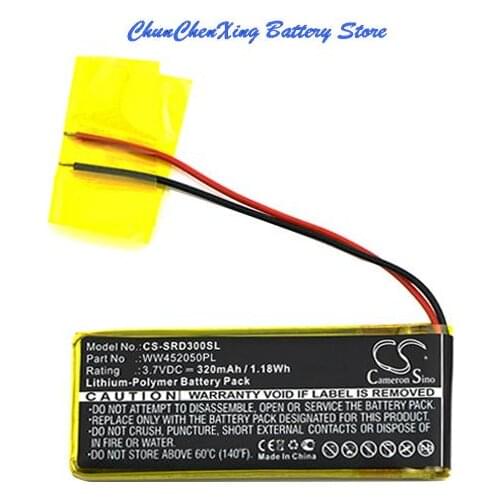 Cameron Sino 320mAh Battery WW452050PL_C for Cardo Q1, Q3, For Scala Rider Q3, Rider FM, Rider Solo