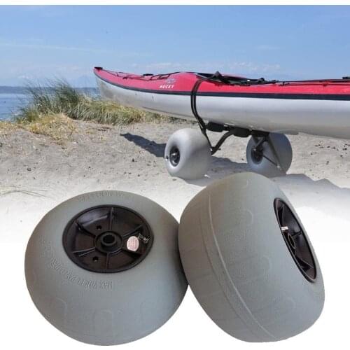 Kayak 12 Inch PU Inflatable Beach Wheel Kayak Trailer Special Boat Wheel Accessories Beach Tire O5Z5