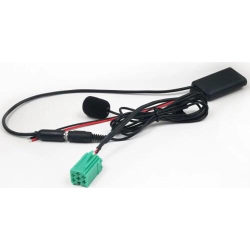Bestolink 2 Style Car Factory Stereo Bluetooth Music Microphone Kit Adapter Audio Input Mini ISO 6Pin for Renault Updatelist