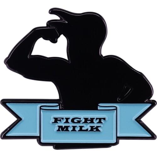 Fight Like A Crow brooch Fight Milk For Bodyguards Pin Always Sunny in Philadelphia Comedy Fans Flair Addition