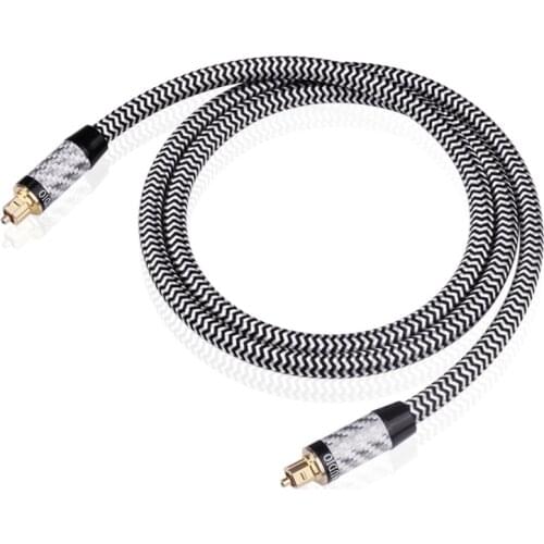 C-002 Hi-End HiFi digital audio fiber optical cable 5.1 DTS Dolby digital DAC optical fiber cable 5u gold plated plug cable