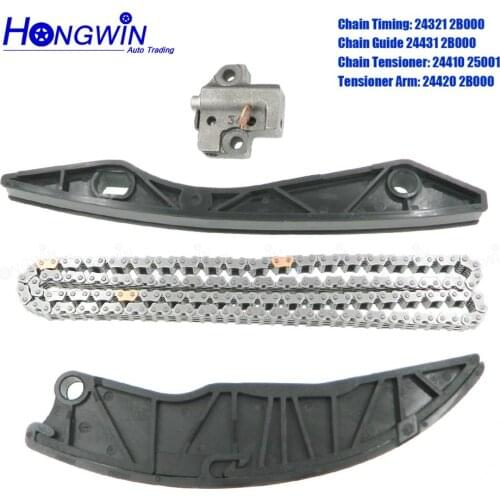 Full Timing Chain Kit for 2010-2011 Kia Soul 1.6L 24410-25001 24321-2B000 24431-2B000 24420-2B000 2441025001 244202B000