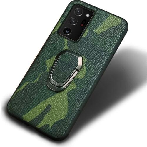 LANGSIDI Finger ring leather case For samsung Galaxy note 20 ultra 10 9 magnet Car bracket green fundas for a51 a71 s10 ultra
