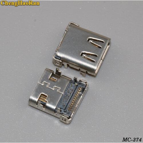 ChengHaoRan 5Pcs High Speed USB 3.1 Type C Female 24Pin 4Legs PCB Mount Solder Socket Connector