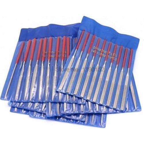 DHL 200set 10Pcs/Set Needle Files Kit Carving Jewelry Diamond Glass Stone Wood Craft Tool