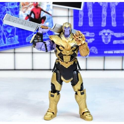 Disney Marvel Avengers 4 Thanos 18cm Action Figure doll Anime Decoration Collection mini Toy model for children gift