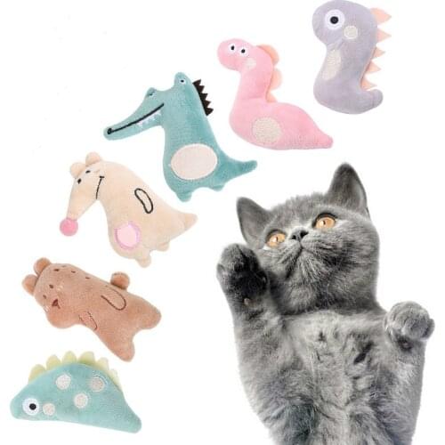 Pet Dog Toys Bite-Resistant Catnip Clean Cat toyPlush Mint Kitten Playing Interactive Puppy Soft Funny Training Supplies Dla Psa