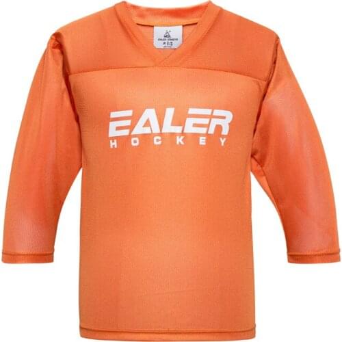 Cool hockey mesh ice practice hockey jerseys orange