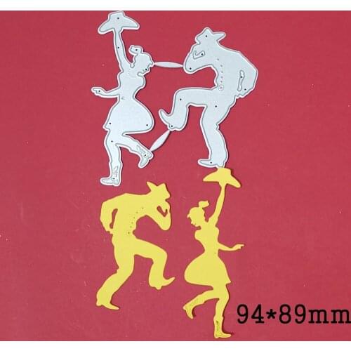 Metal Cutting Dies Men Women Dancing New Crafts Die Mold Stencil For DIY Scrapbooking Paper Cards Decor Embossing Die