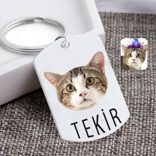 Personalized Pet Cat Friendly Plexi Keychain