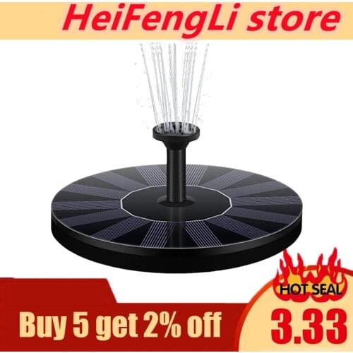 Floating Solar Fountain Garden Water Fountain Pool Pond Decoration Solar Panel Powered Fountain Water Pump Garden Decoration