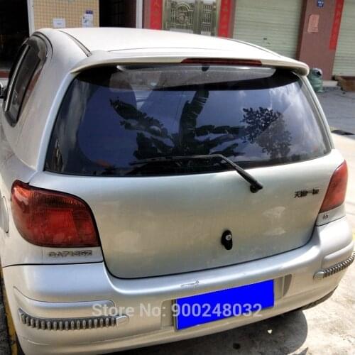 For Toyota vitz Spoiler 2002-2011 ABS material rear car high-quality spoiler Wing Trunk Lip Boot Cover Car Styling