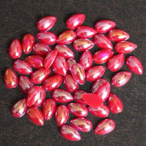 Nail Rhinestones Drop Design Resin Rhinestone For Nail Art Decorations Flatback Nail Stickers DIY Craft Art Stones Drilling F