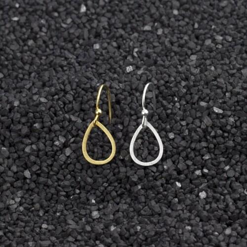 GORGEOUS TALE Attract Stainless Steel Hollow Out Water Drop Earrings 2019 Women Fashion Jewellery Gold Geometric Ear Cuff Brinco