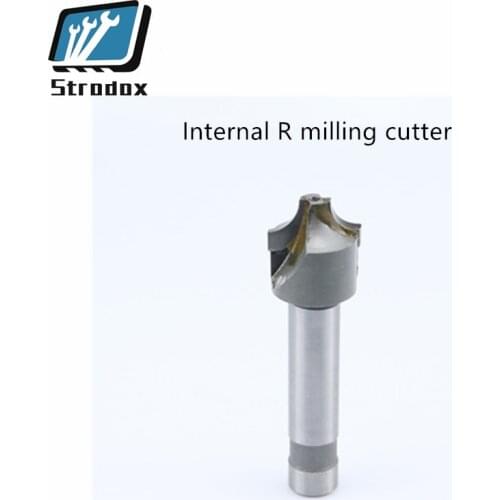 Tungsten steel cemented carbide internal R milling cutter straight shank concave arc angle r chamfering knife R10R2R3R4R5R6R7R8