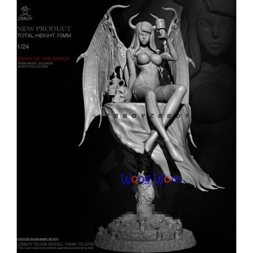 Wong Work Unpainted Resin 1/24 75mmH Unassembled Garage Kits GK Model Kit Figure TD-2725
