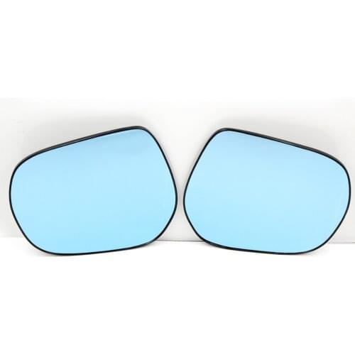 Blue Wing Mirror Glass With Base-Heated Car Glare Proof Mirror LED Turn Signal Light For Lexus LX570 2012-19/GX400 GX460 2010-16