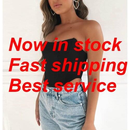 Women Sexy Bandeau Crop Tops Sleeveless Stretchy Solid Arc-Shape Strapless Tube Top