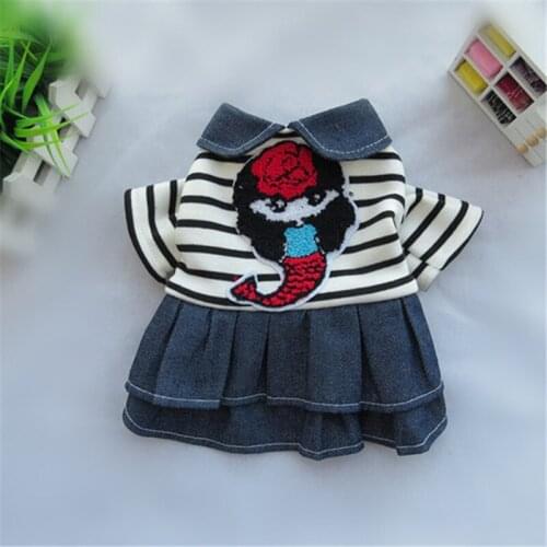 Winter Dog Dress Warm Dog Clothes Pet Dresses Skirt Cat Puppy Costumes Small Dog Clothing Yorkshire Poodle Pomeranian Dog Coat