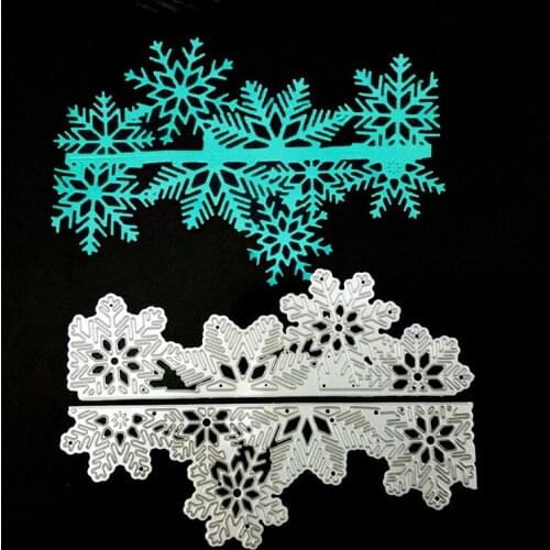 1Pc 13.5x4.3cm DIY Craft & Scrapbooking Metal Cutting Dies 2018 New Arrive Snow Cut Dies for card making